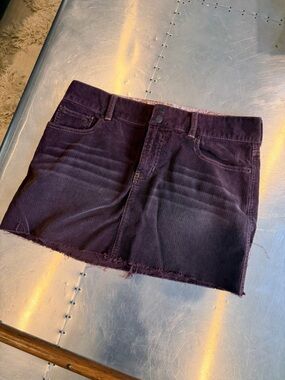 Women’s Corduroy Mini Skirt in Chocolate